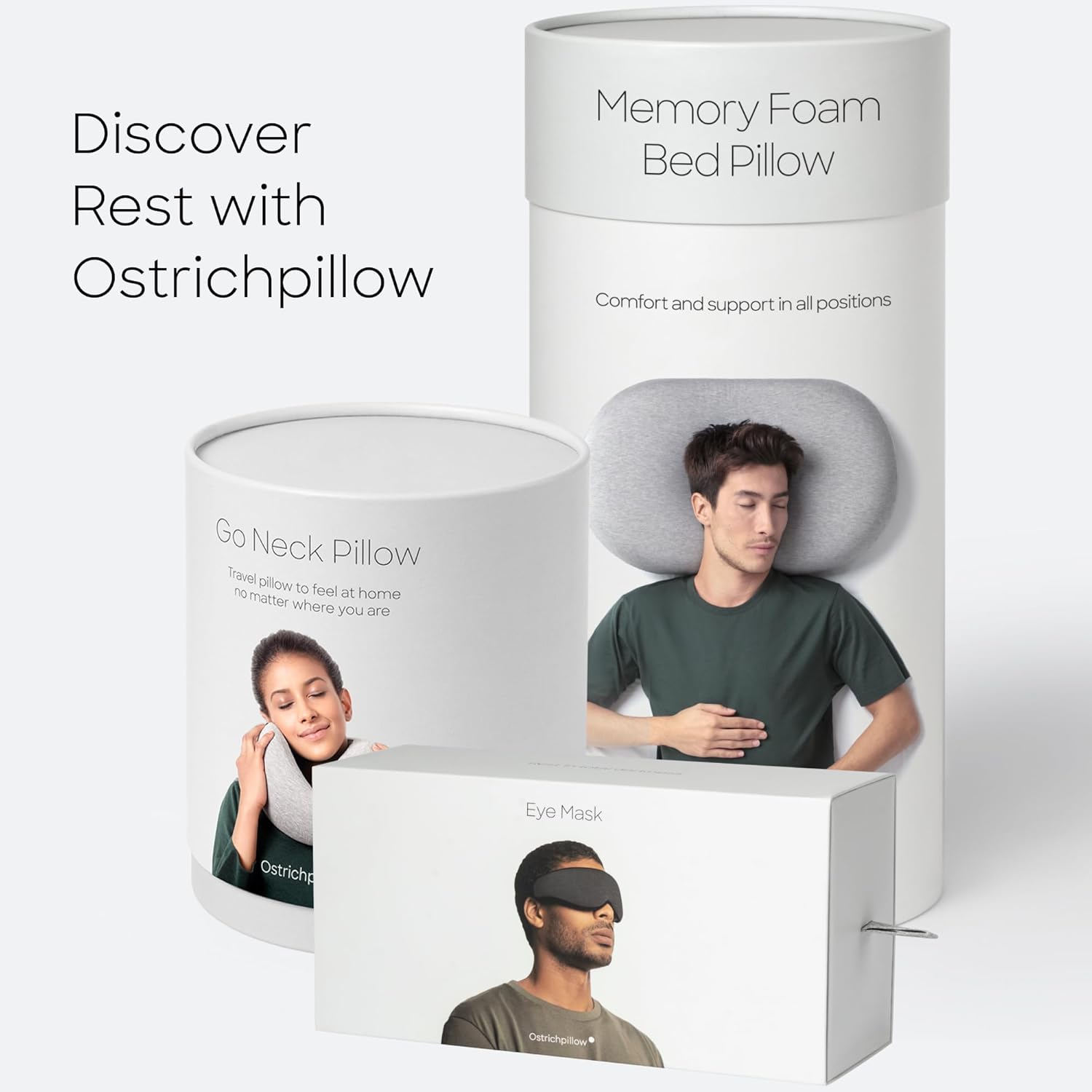 Ostrichpillow Original Travel Pillow & Power Nap Pillow - High-End Microbeads Filled, Unique Patented Design, Versatile Use, Easy to Clean…
