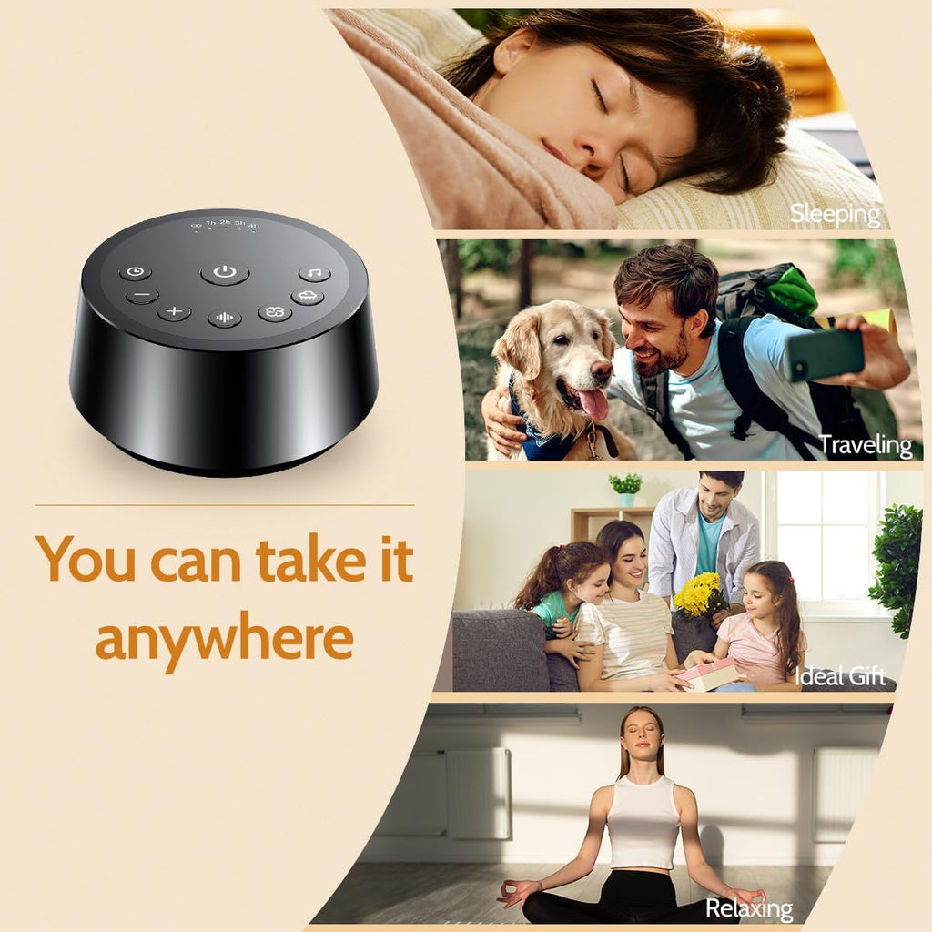 Color Noise Sound Machines with 25 Soothing Sounds Sleep White Noise Machine 32 Volume Levels 5 Timers and 4 Sound Categories and Memory…