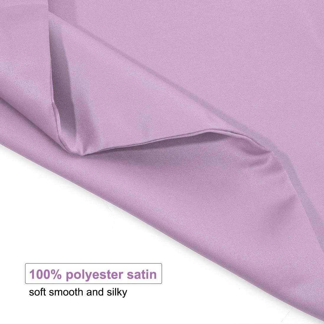 uxcell Standard Satin Pillowcase with Zipper, Super Soft and Luxury, Silky Pillow Cases Covers Set of 2, 21"x27", Mauve