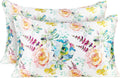 MANSPHIL Pink Floral Silk Pillow Cases, 2 Pack Standard Reversible Satin Pillowcase for Hair and Skin Envelope Closure, 22 Momme 6A Grade…