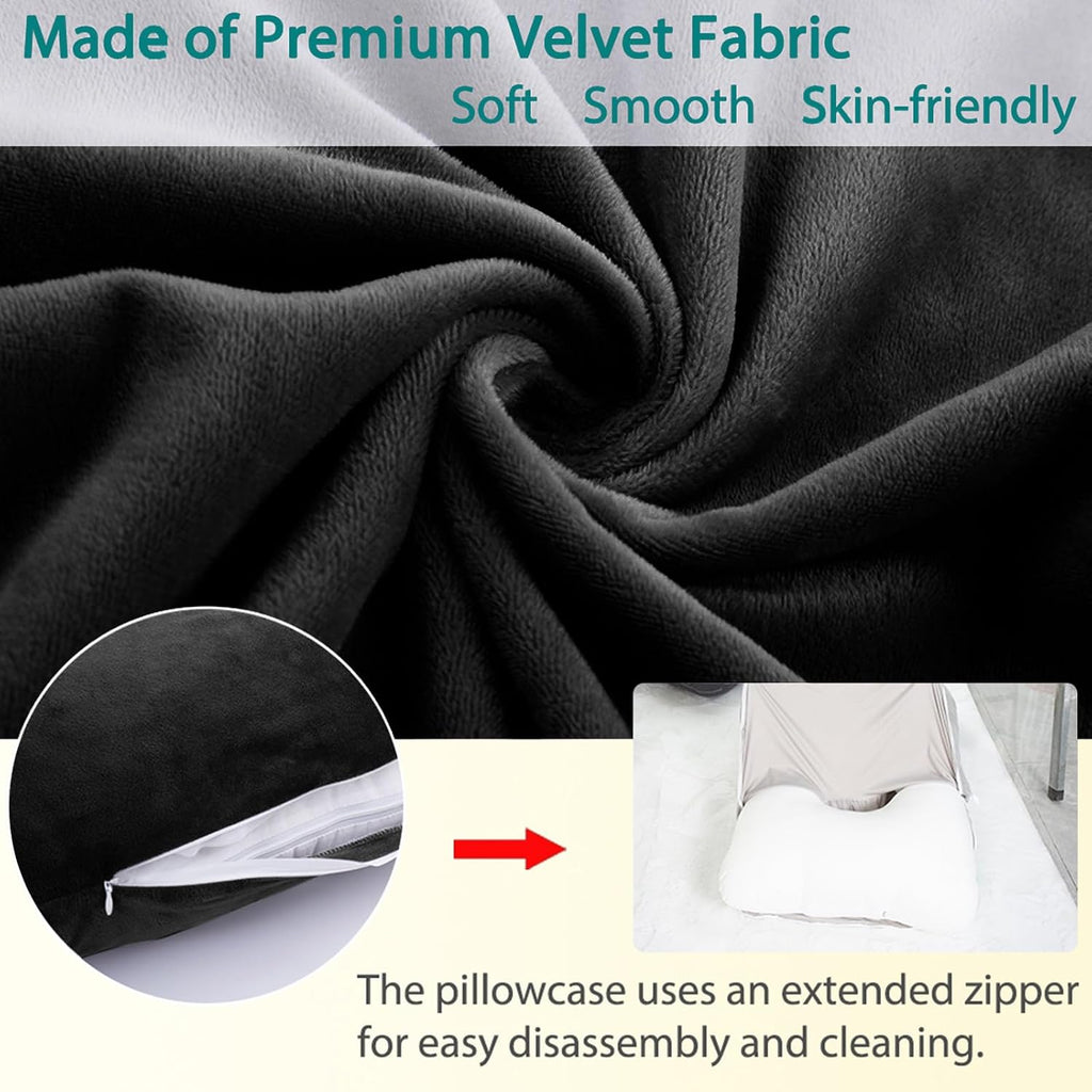 Shredded Memory Foam Body Pillow, Pregnancy Pillows for Sleeping, Maternity Pillow for Pregnant Women, Memory Foam Filling U Shaped Body…