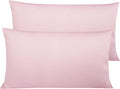 NTBAY Egyptian Cotton King Pillowcases - Set of 2, 500 Thread Count Cotton Pillowcases - Soft and Breathable Envelope Closure Pillow…