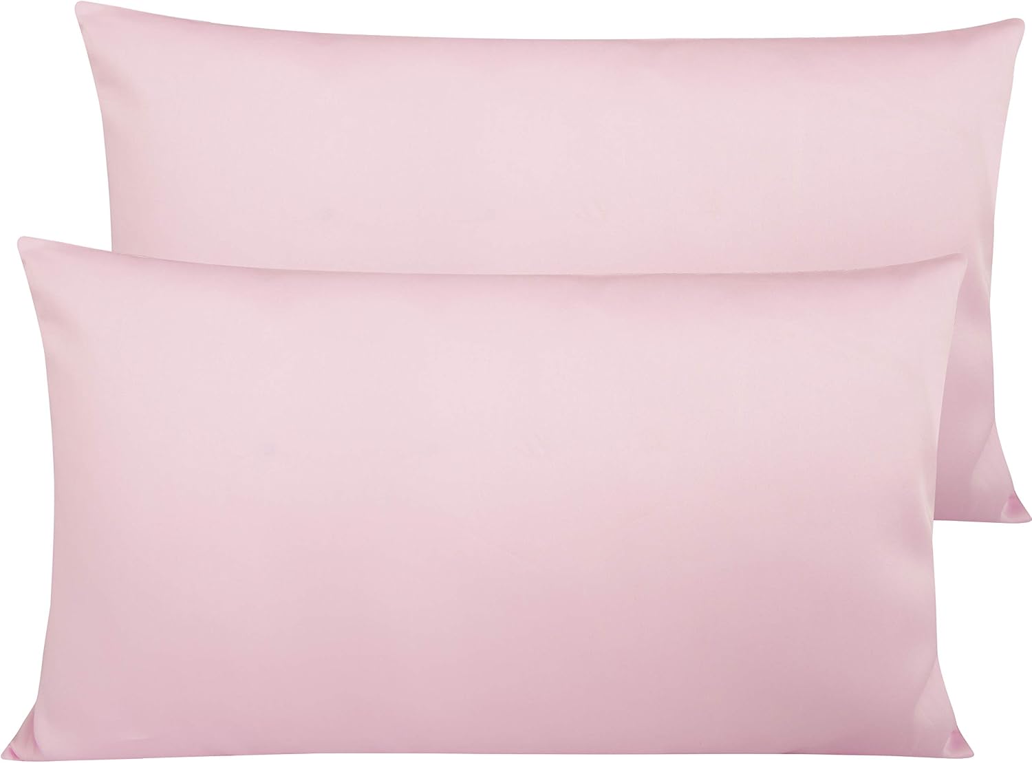 NTBAY Egyptian Cotton King Pillowcases - Set of 2, 500 Thread Count Cotton Pillowcases - Soft and Breathable Envelope Closure Pillow…
