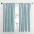 NICETOWN 2 Panels Blackout Curtains, Rod Pocket Thermal Insulated Curtains for Bedroom, Room Darkning Shading Blinds Modern Home…