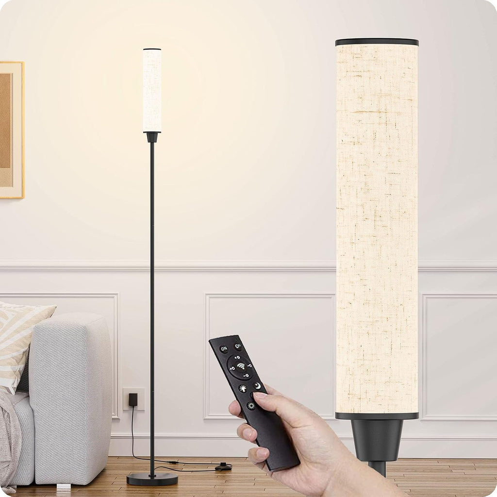 Nukanu Floor Lamp with Remote Control, Floor Lamps for Living Room/Bedroom/Office, Stepless Adjustable 3000K-6000K Colors and 10-100%…