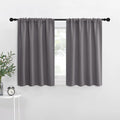 NICETOWN RV Bunk Curtains, Grey Kitchen Window Curtains Over Sink, Thermal Insulated Rod Pocket Blackout Blinds & Drapes for Small…