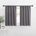 NICETOWN Short Curtains, Grey Window Curtains for Bedroom, Home Decoration Thermal Insulated Rod Pocket Blackout Blinds & Drapes for…