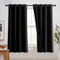 Rybhome RYB HOME Blackout Curtains with Felt Fabtic Liner for Sound Absorbing, 3 Layers Soundproof Thermal Insulated Energy Saving for Bedr…