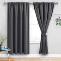 Jiuzhen Blackout Curtains for Bedroom - 60 Inch Extra Wide Thermal Insulated Room Darkening Privacy Soundproof Curtains for Living Room/Dor…