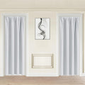 Jiuzhen 80 Inch Length Door Curtains for Doorway, Thermal Insulated Room Darkening Curtains with Tiebacks, Rod Pocket Curtain for Bedroom L…
