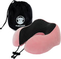 Makimoo Memory Foam Travel Pillow, Neck Pillow with 360-Degree Head Support, Comfortable and Lightweight, Ideal for Sleeping on Airplane, C…