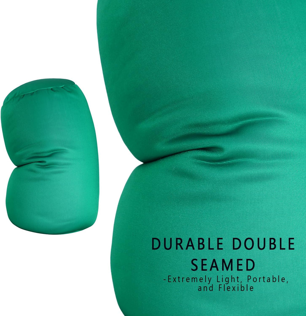 Squishy Microbead Neck Pillow, 7Inch x 12Inch Soft Travel Body Bed Pillow Bean Pillow for Kids Adult Chair Sleeping Car Seat, Fun…