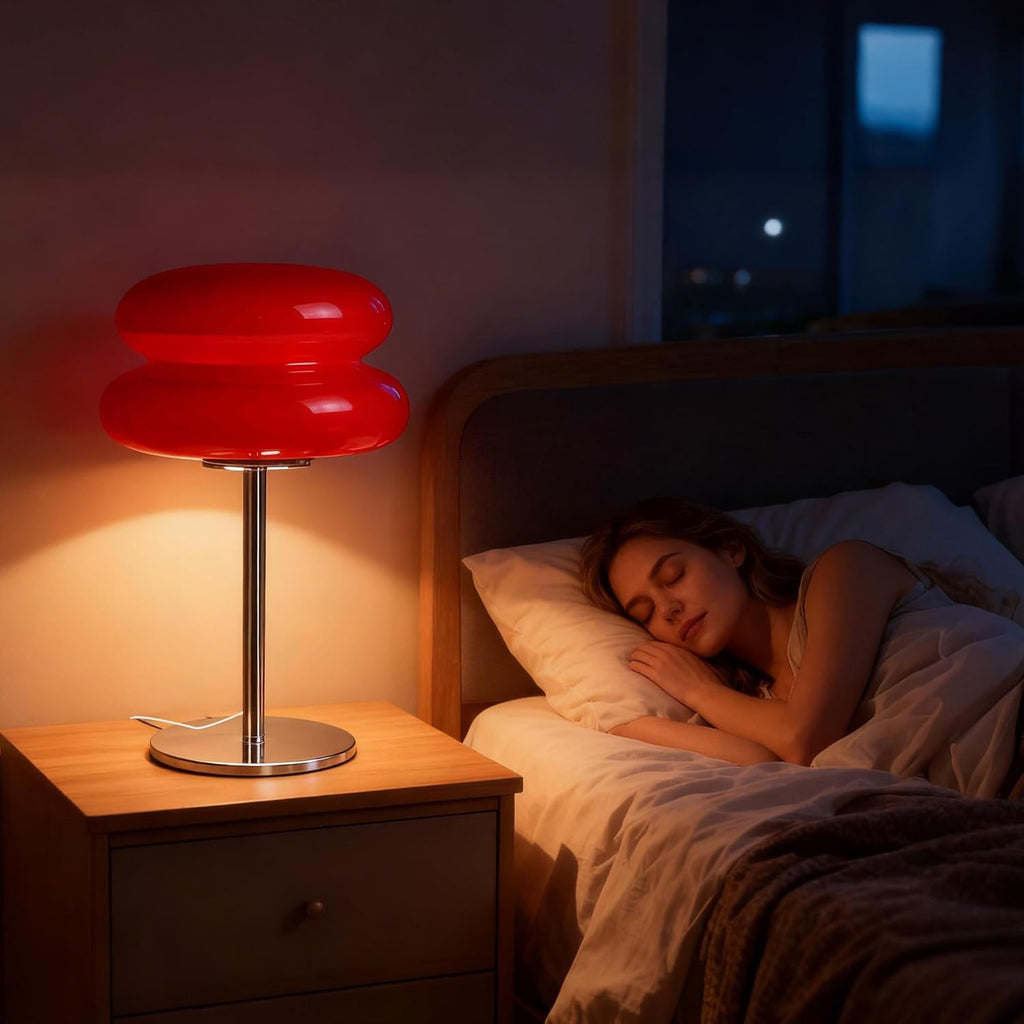 Bedroom Mushroom lamp, Medieval Modern Bedside Table lamp, dimmable Retro Egg Tart Headlight, Unique Home Mushroom Decoration Aesthetic…