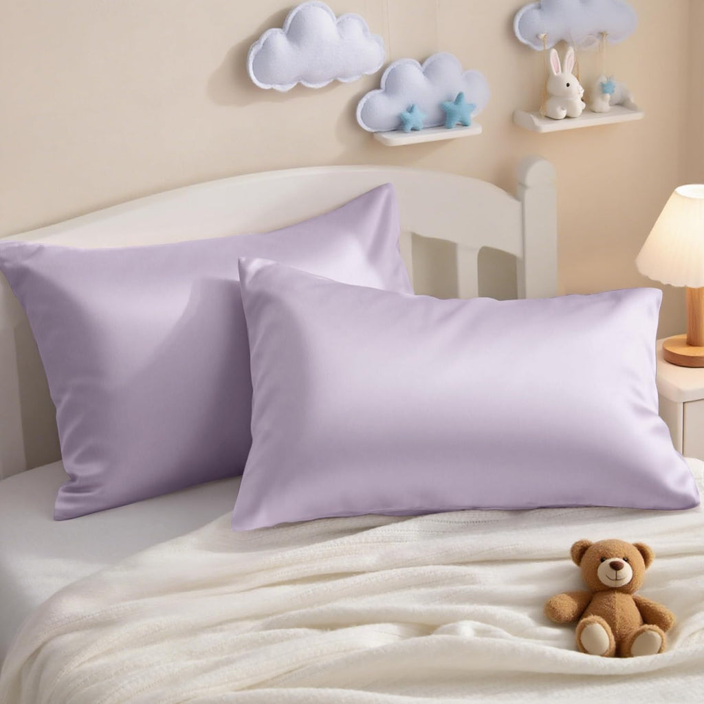 Ntbay 2 Pack Pillows with Egyptian Cotton Pillowcases, Soft Cotton Down Alternative 13x18 Envelope Pillows for Sleeping in Crib Bed - Machi…