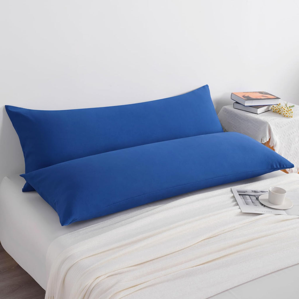 Ntbay Body Pillow Cases Set of 2, 2 Pack Brushed Microfiber 20x54 Pillow Cases, Soft, Wrinkle, Fade, Stain Resistant Royal Blue Pillow Case…