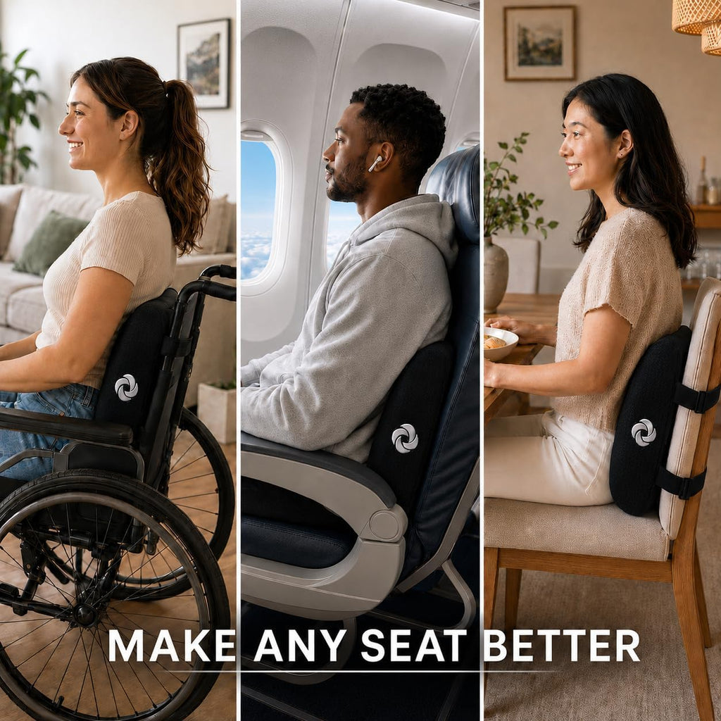 Samsonite Lumbar Support Pillow for Office Chair, Lower Back Support for Car, Back Pillow Desk Chair Cushion with Memory Foam, Improved…