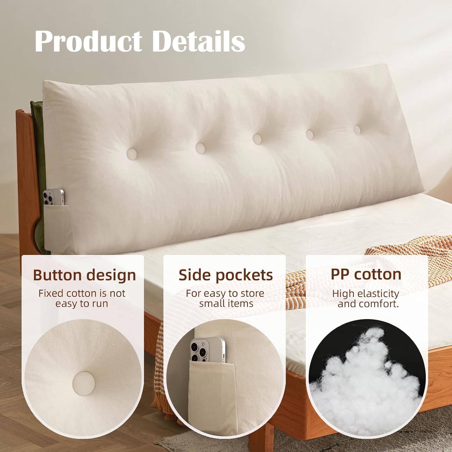 Triangular Headboard Pillow Twin Dorm Bed Bolster Cushion Headboard Wedge Pillows Aqua Green,39 * 4.7 * 15.7in Large Wedge Cushions for…