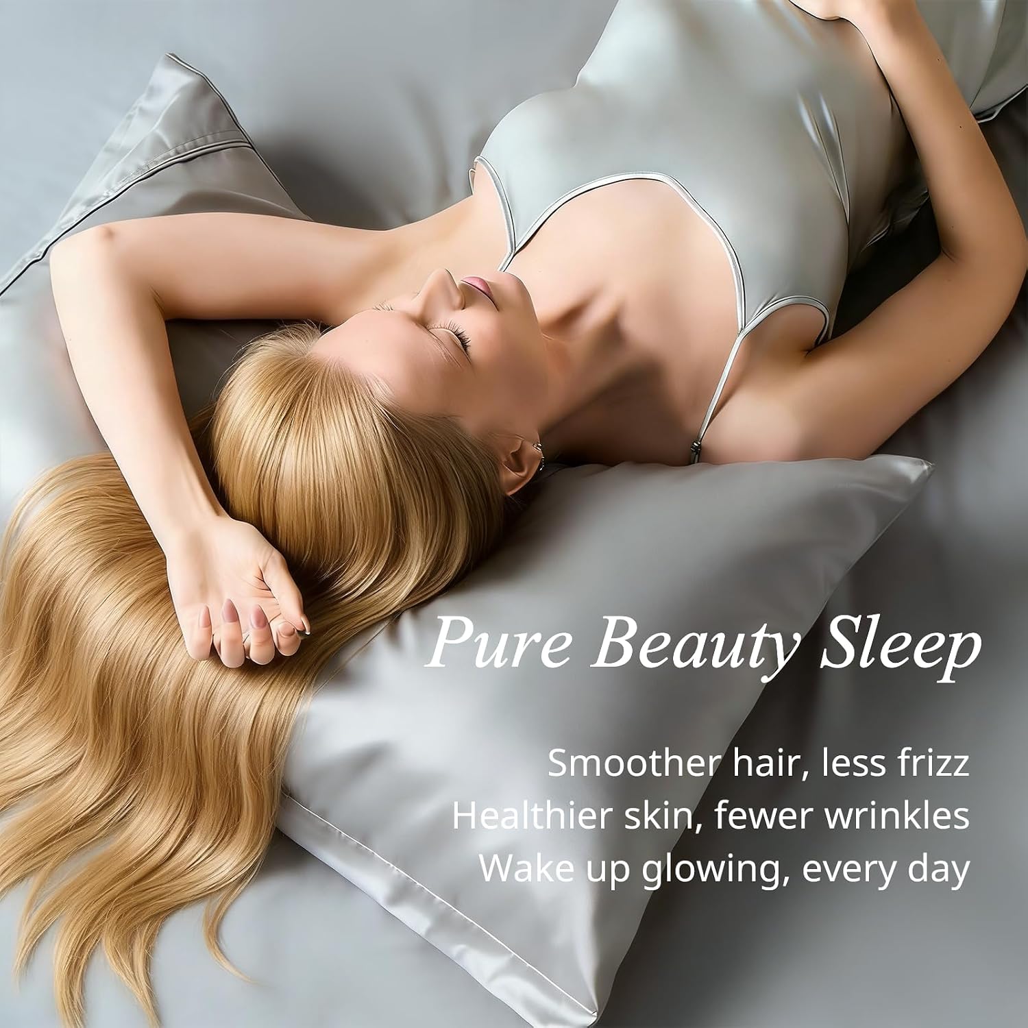 Krimano Queen Pillow Cases, Derived from Bamboo Viscose, Cooling Pillowcases, Breathable & Wicking Pillow Covers for Hot Sleepers, Envelope…