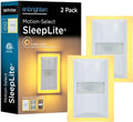Enbrighten SleepLite LED Night Light Motion Sensor Nightlight Dusk to Dawn Amber Lights Ambient Lighting Room Decor for Bedroom Baby…