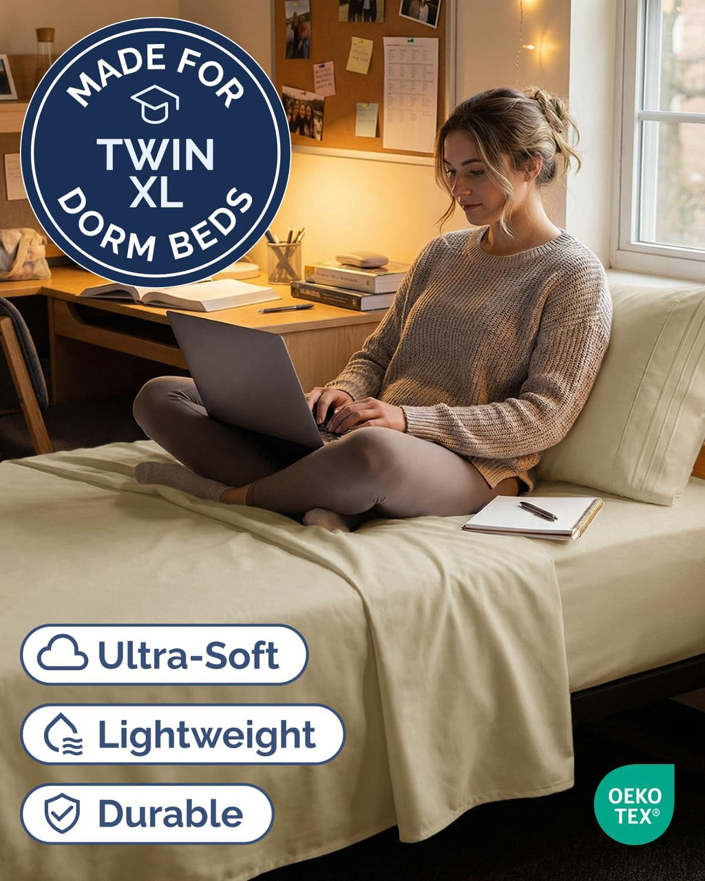 Twin XL Size 3 Piece Sheet Set - Comfy Breathable & Cooling Sheets - Hotel Luxury Bed Sheets for Women & Men - Deep Pockets, Easy-Fit…