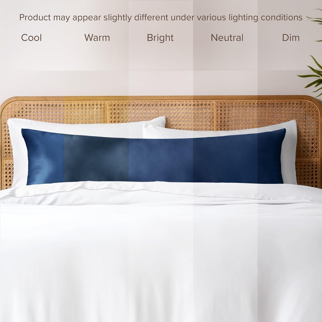 BareHome Bare Home 100% Rayon Made from Bamboo Luxury Body Size Cooling Pillowcase - Breathable - Easy Fit - Soft Bedding & Pillowcases (Bo…