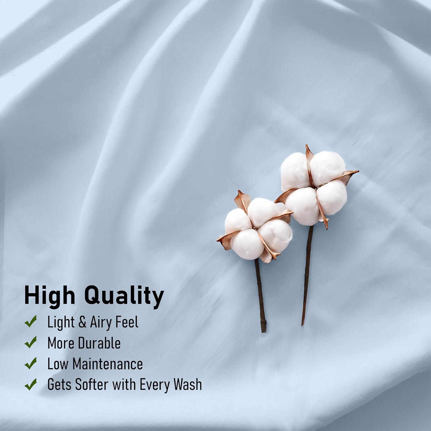Ruvanti 100% Cotton Percale Sheets Full Size – Crisp Cooling Bed Sheets for Hot Sleepers, Deep Pocket 16”, Soft Breathable & Durable Hotel-…