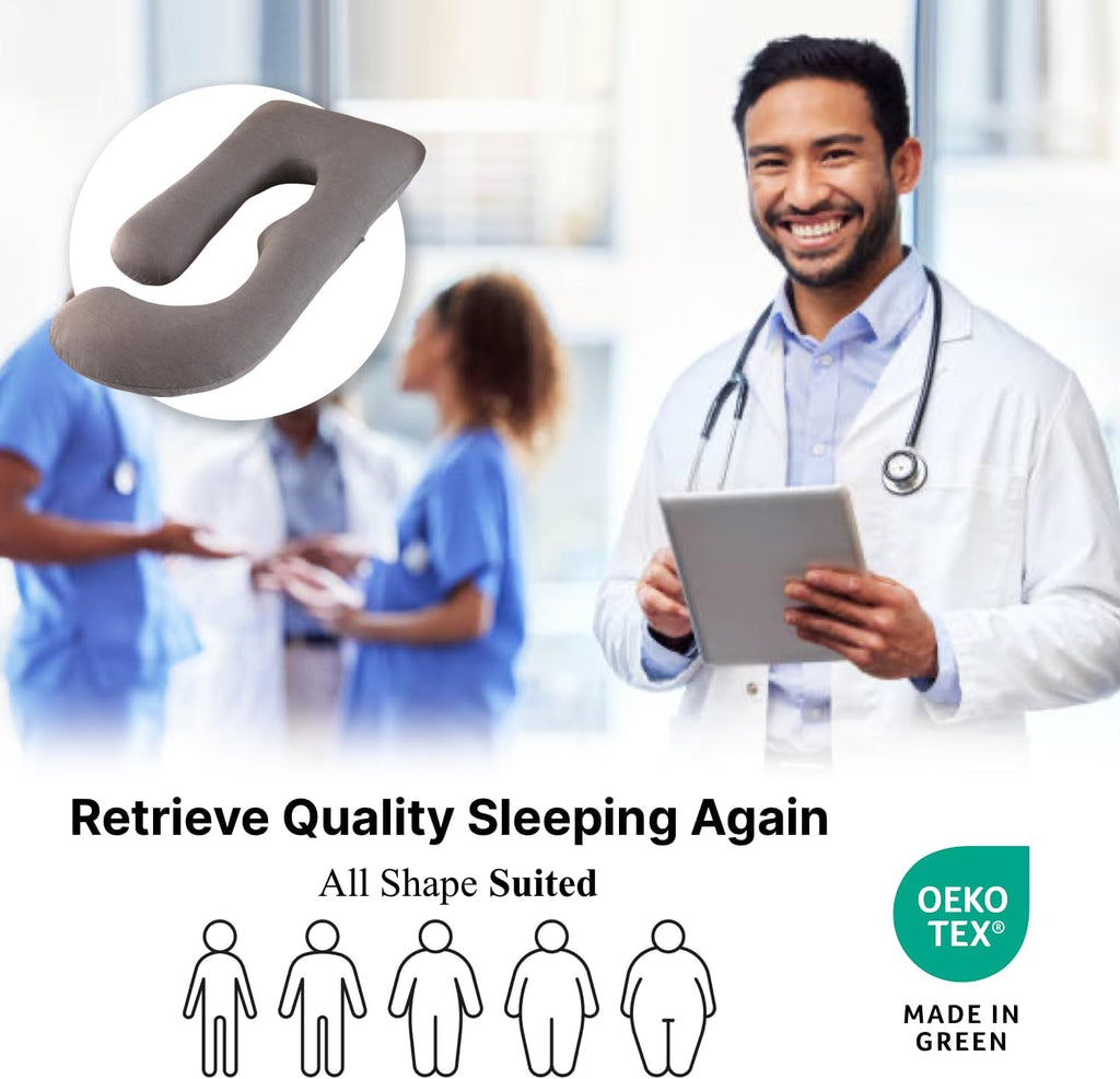 ALLOPERA Pregnancy Pillow, Full Body Maternity Pillow 57 inch, with Removable Washable Cover - Sleep Support for Legs, Back, Neck…