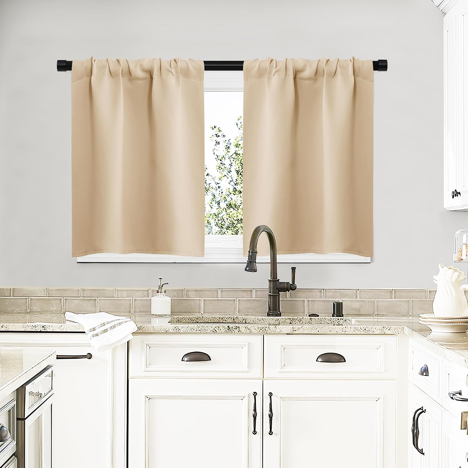 NICETOWN Blackout Room Darkening Curtains - Home Decoration Light & Noise Reducing Thermal Insulated Window Draperies with Rod Pocket Top…