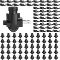 Tuanse 50 Sets Plug in Night Light Module Night Light Base with Shade Mounting Clip Plastic Lights Rotating Base for Making Your Own…