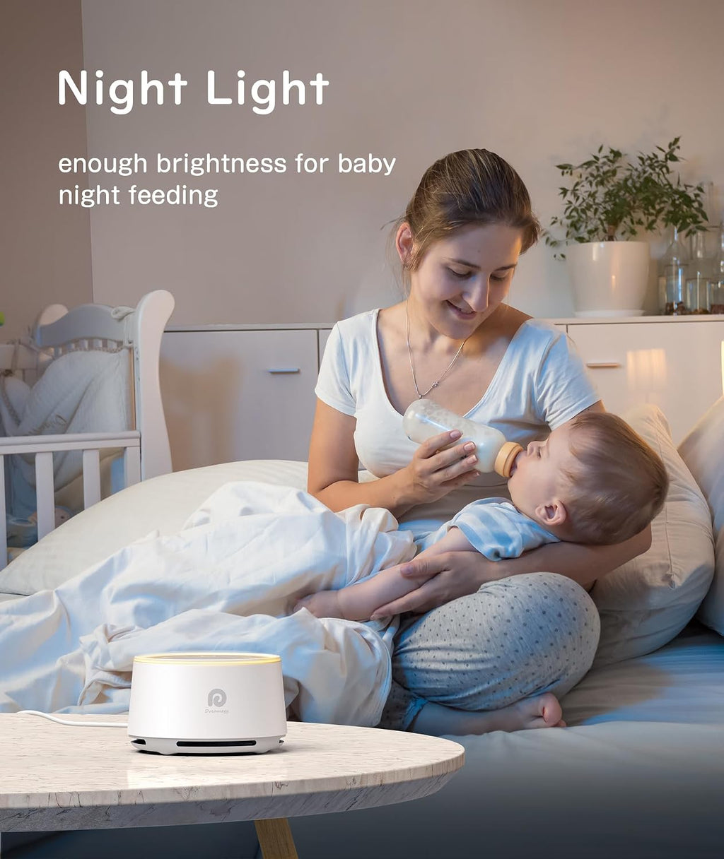 Dreamegg D1 Sound Machine Baby - White Noise Machine for Baby with Night Light, 24 High Fidelity Sounds, Timer & Memory Feature, Noise Mach…