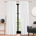 Rybhome RYB HOME 3 in 1 Soundproof - Blackout - Insulation Linen Curtains, Noise Blocker Energy Saving Curtains for Bedroom Living Room Stu…