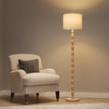 BOBOMOMO 62" Farmhouse Floor Lamp for Living Room, Retro Corner Floor Lamp Rotary Switch, Rustic Standing Lamp for Bedroom, Corner…