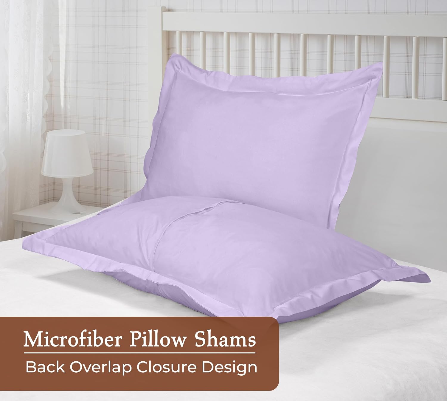 Royalelinens Royale Linens Pillow Shams 2 Pack King Size 20x36 Inch - Brushed 1800 Microfiber - Bed Pillow Shams, Wrinkle Resistant Super S…
