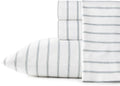 StoneCottage Stone Cottage - King Sheets, Cotton Percale Bedding Set, Crisp & Cool Home Decor (Trenton Stripe Green, 4 pcs, King) 4 pcs Cot…