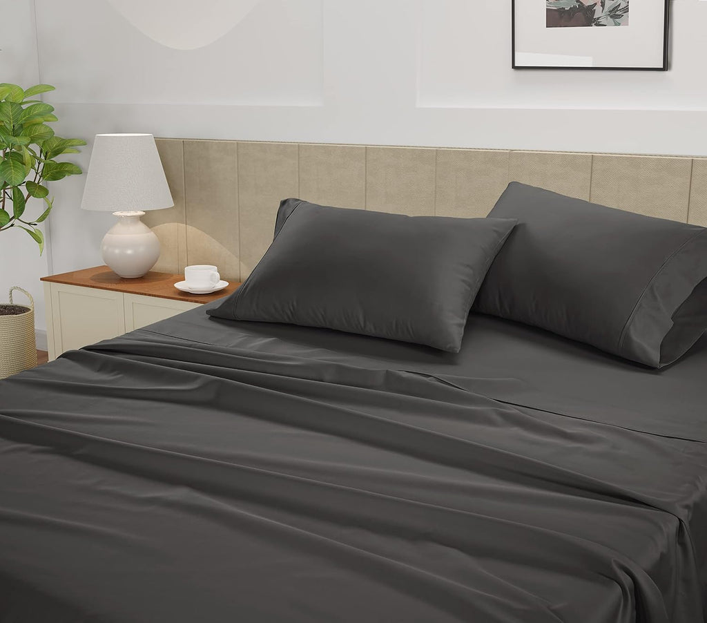 LaneLinen Lane Linen 100% Cotton Pillowcases Standard Set of 2, Cooling Pillowcases, Fits Standard & Queen Pillows, Luxury 450 Thread Count…