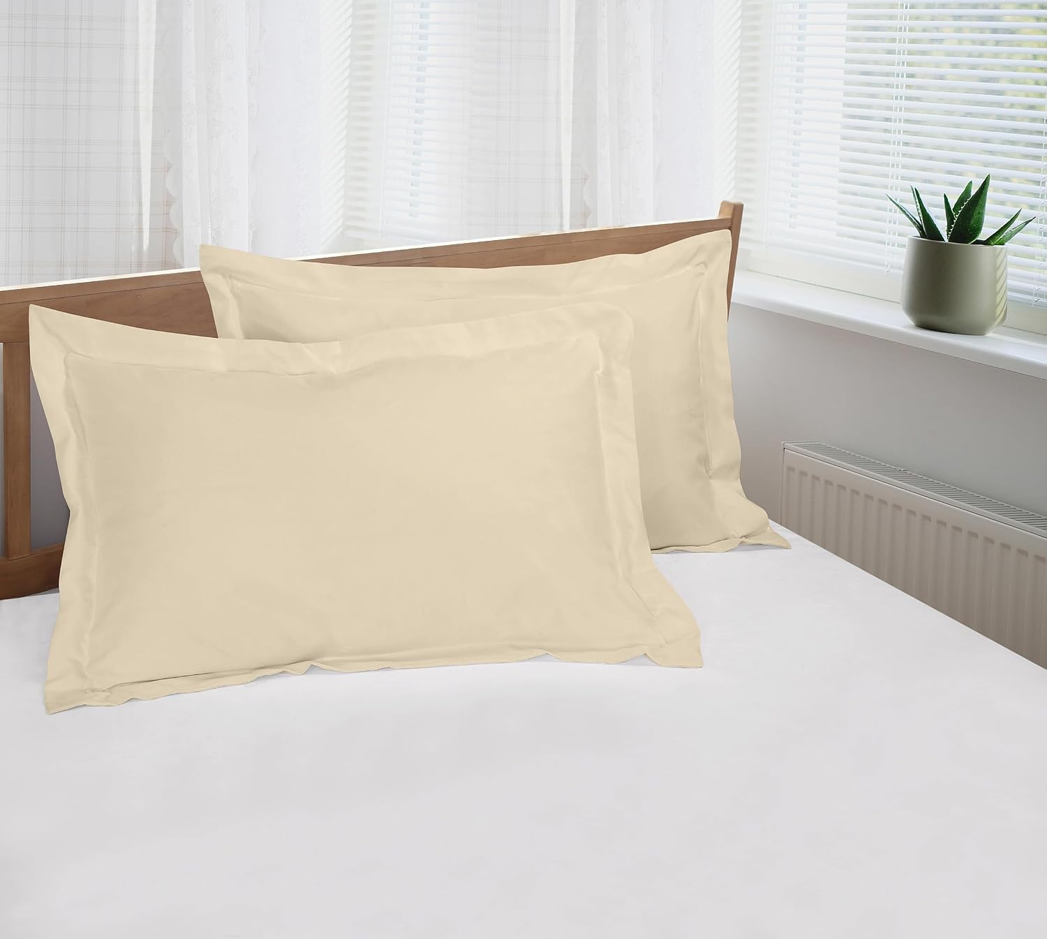 Royalelinens Royale Linens Pillow Shams 2 Pack King Size 20x36 Inch - Brushed 1800 Microfiber - Bed Pillow Shams, Wrinkle Resistant Super S…