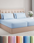 Split King 7 Piece Sheet Set - Comfy, Breathable & Cooling - Soft Hotel Luxury Bedding for Women, Men, Kids, Teens and Children - 1 Flat…