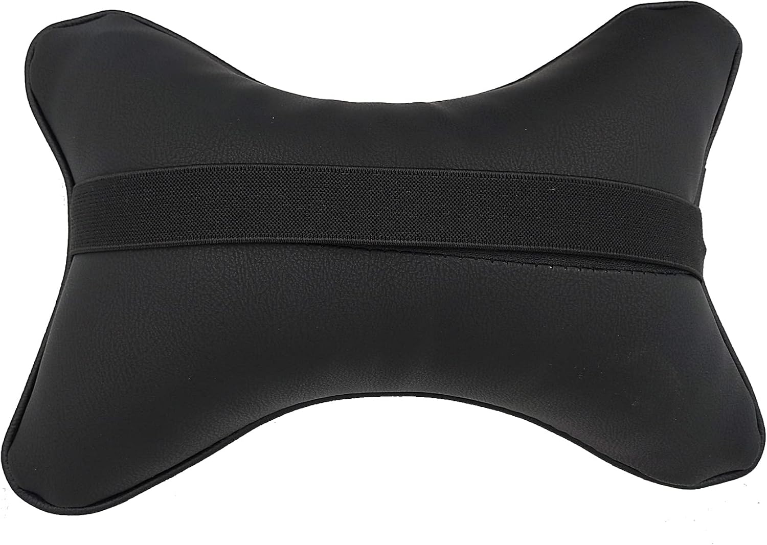 Car Neck Pillows Both Side Pu Leather 2pieces Pack Headrest Gogodog Fit for Most Cars Filled Fiber Universal Car Pillow (Black Blue)