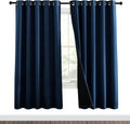 Nicetown Moroccan Blue Full Shade Curtain Panels, Pair of Energy Smart & Noise Blocking Out Blackout Drapes for Dining Room Window, Thermal…