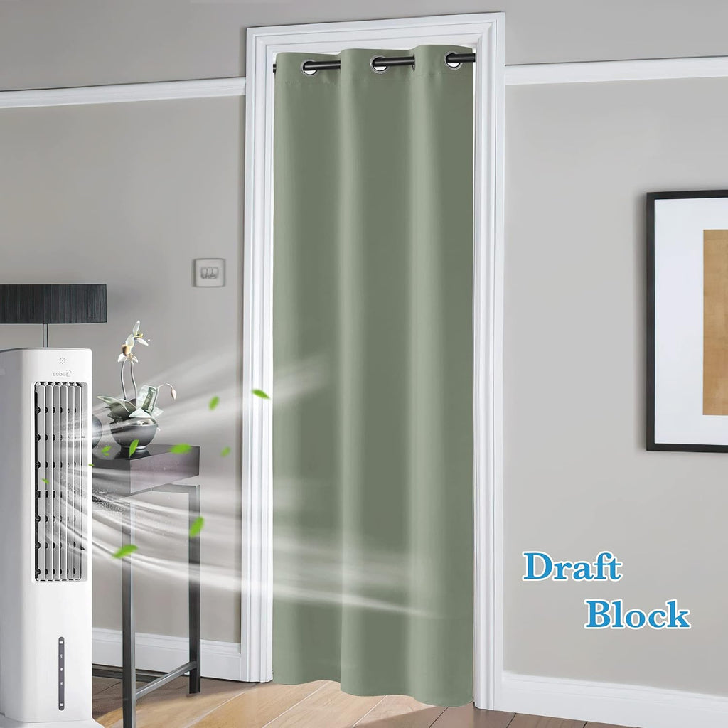 Rybhome RYB HOME Temporary Doorway Curtains Blackout Privacy Room Divider Curtains Portable Drapes for Closet Wall Panel for Bedroom Living…