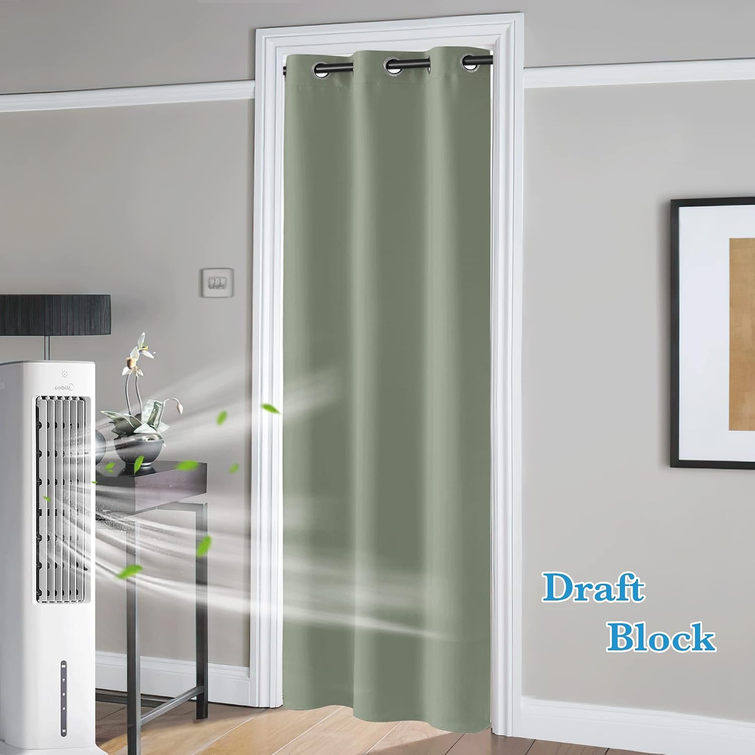 Rybhome RYB HOME Temporary Doorway Curtains Blackout Privacy Room Divider Curtains Portable Drapes for Closet Wall Panel for Bedroom Living…