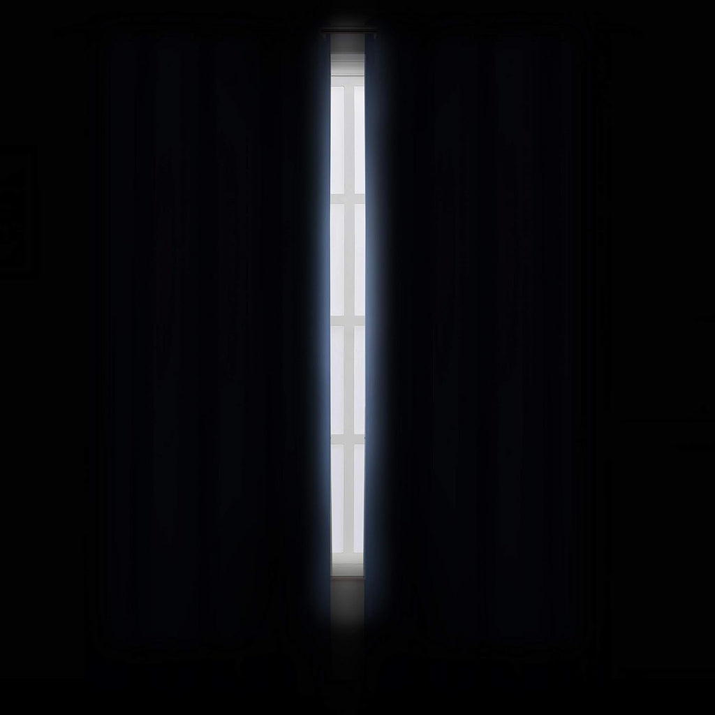 Lemomo Sky Blue Thermal Blackout Curtains/52 x 84 Inch/Set of 2 Panels Room Darkening Curtains 84 Inch Blue