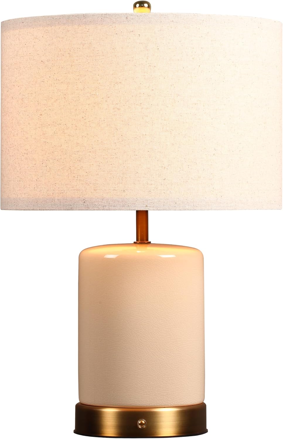 O’Bright Dune - Battery Powered Table Lamp, Rechargeable Cordless Ceramic Lamp, Full-Size 19.5 Inch Height, Dimmable, Smart Safety…