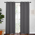 NICETOWN Bedroom Curtains Blackout Drapery Panels, Three Pass Microfiber Thermal Insulated Solid Ring Top Blackout Window Curtains/Drapes…