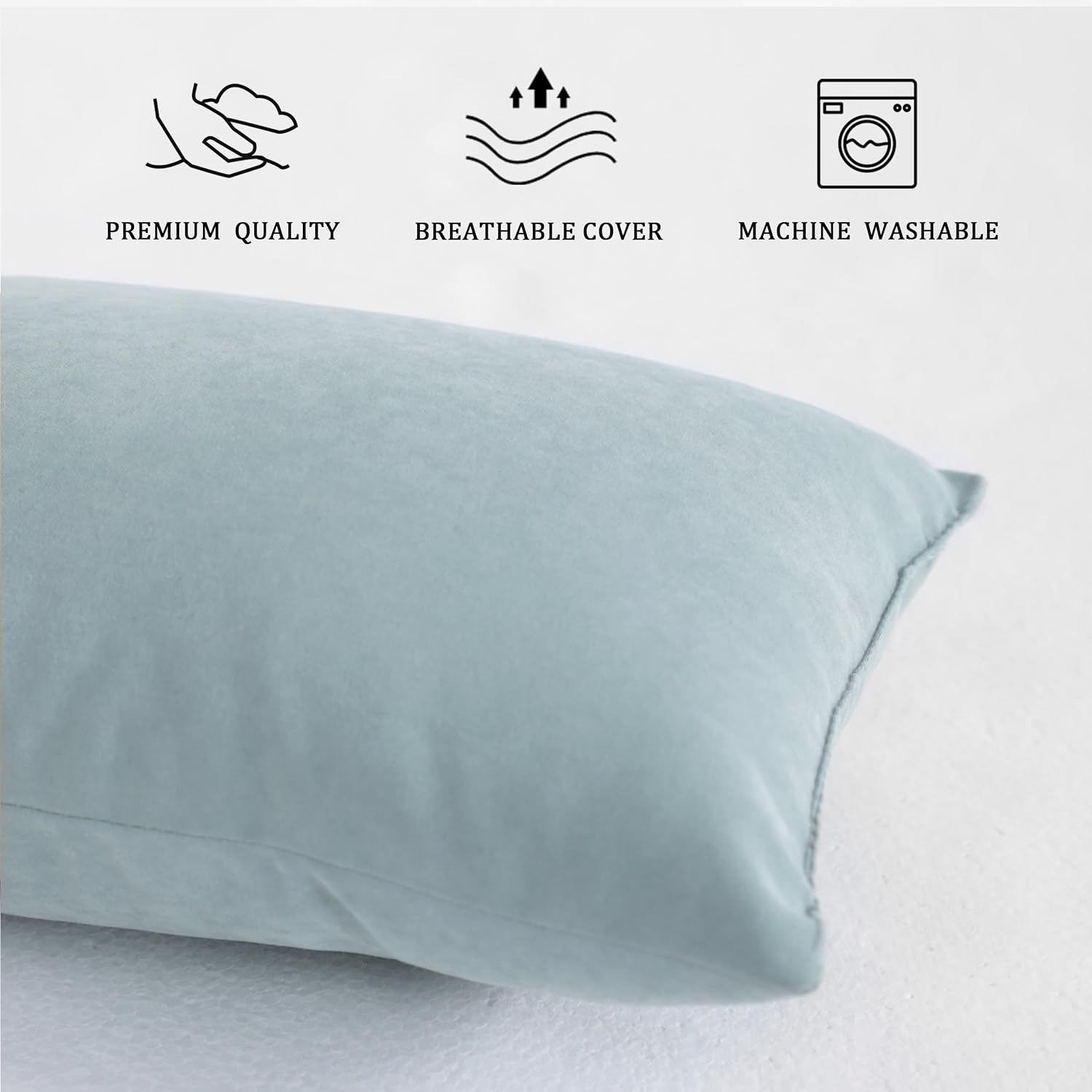 BEDSUM Tiny Pillows, 11x7 Mini Microfiber Small Pillow for Neck and Lumbar Support - Machine Washable Cushion for Office Desk…