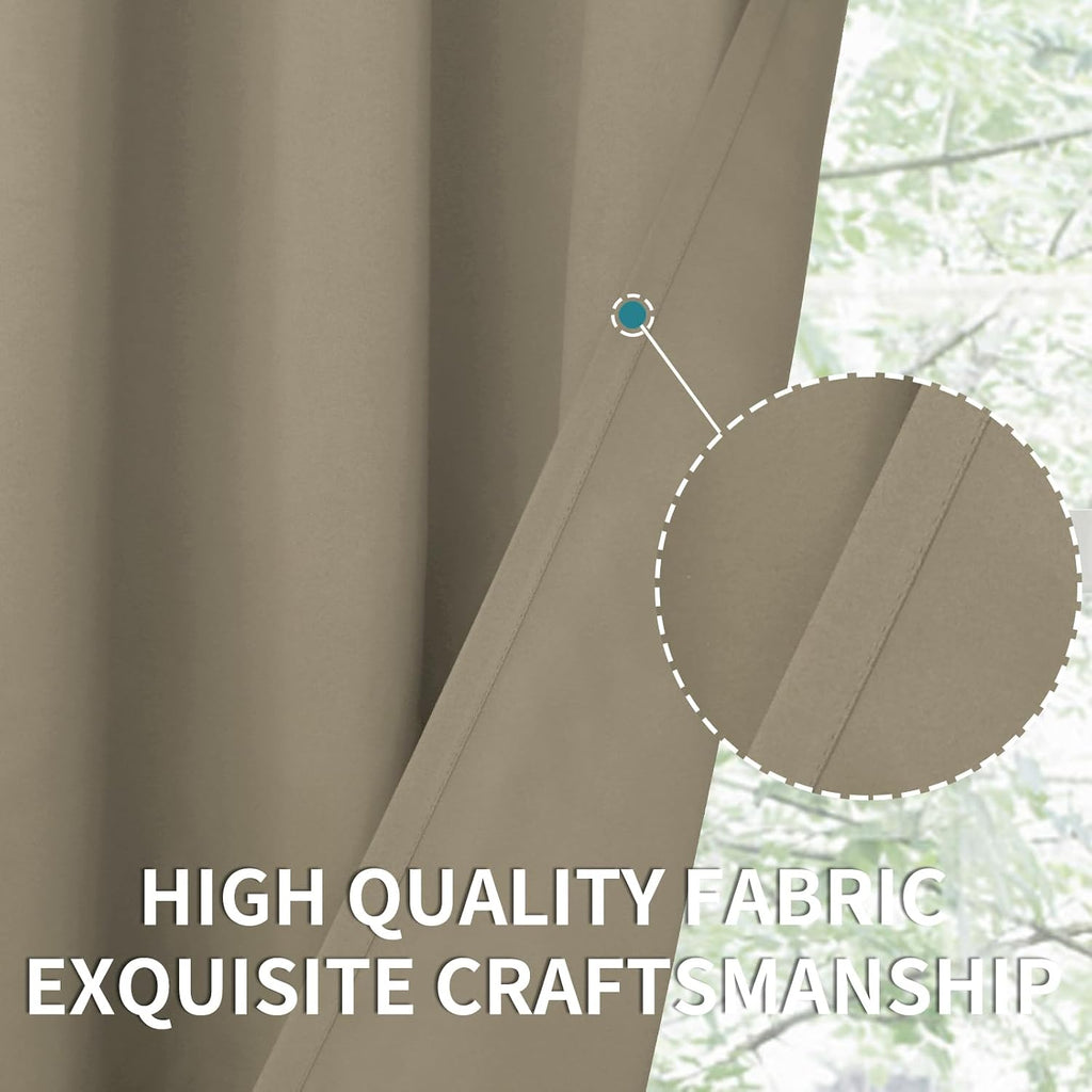 BGment Room Darkening Curtains 84 Inches Long - Grommet Thermal Insulated Drapes Window Treatment Curtains for Bedroom, 2 Panels, 38 x 84 I…