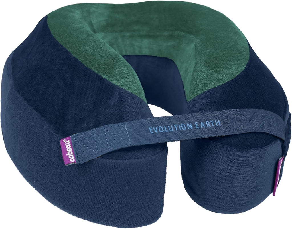 Cabeau Neck Pillow for Travel – Evolution Earth – 360° Head, Neck and Chin Support for Sleeping – Sustainable Memory Foam (Terra) plastic G…