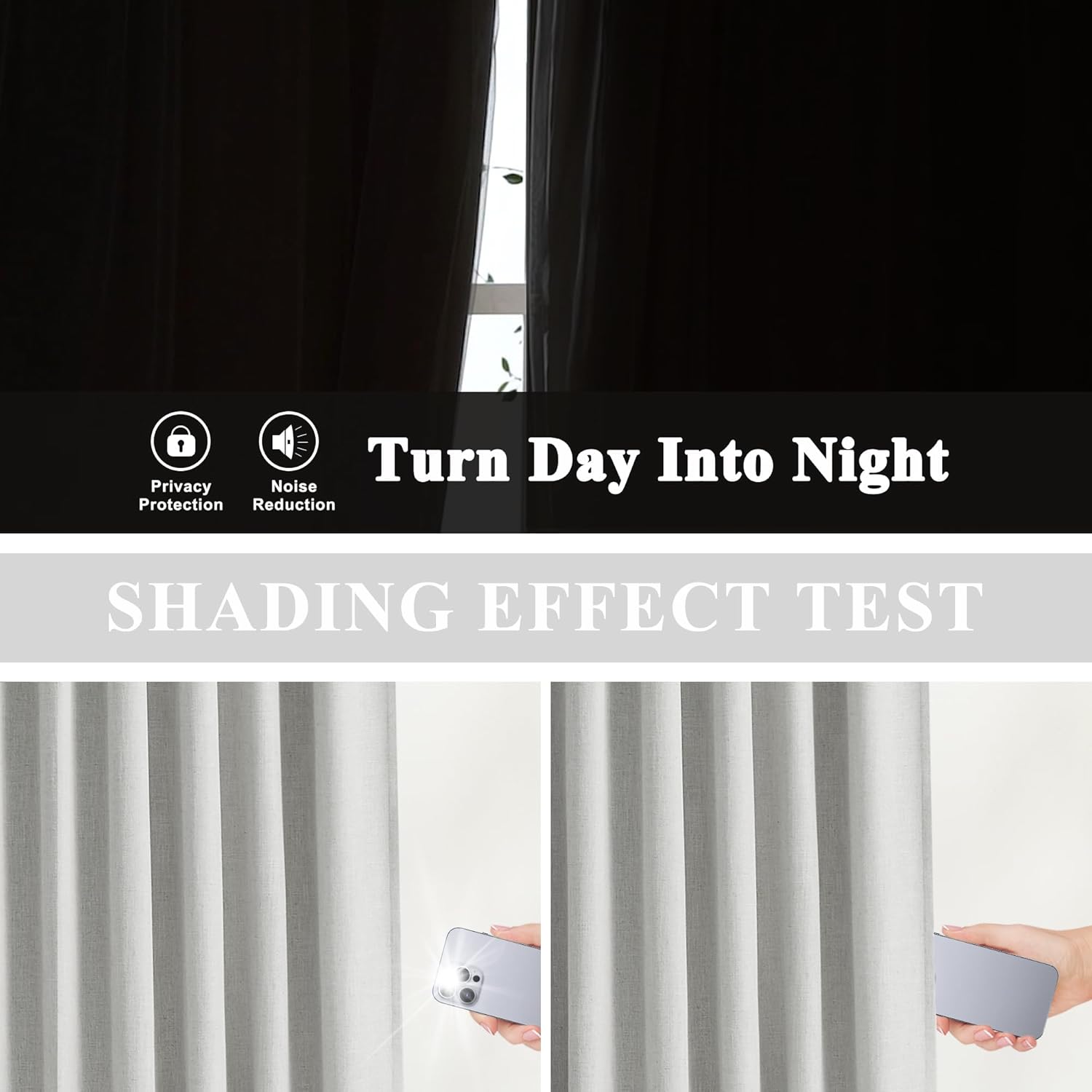VisionHome Vision Home Light Gray Pinch Pleated Full Blackout Curtains Linen Blended Thermal Insulated Window Panels 102 inch for Bedroom L…