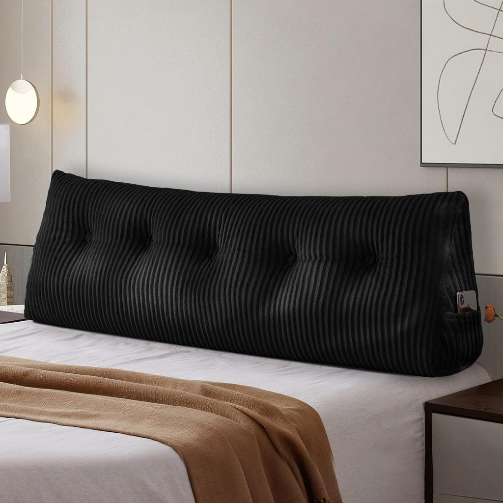 Sliguy Large Headboard Pillow, Headboard Wedge Pillow Bed Rest Reading Pillow Bolster Triangular for Sitting in Bed-Backrest Positioning Su…