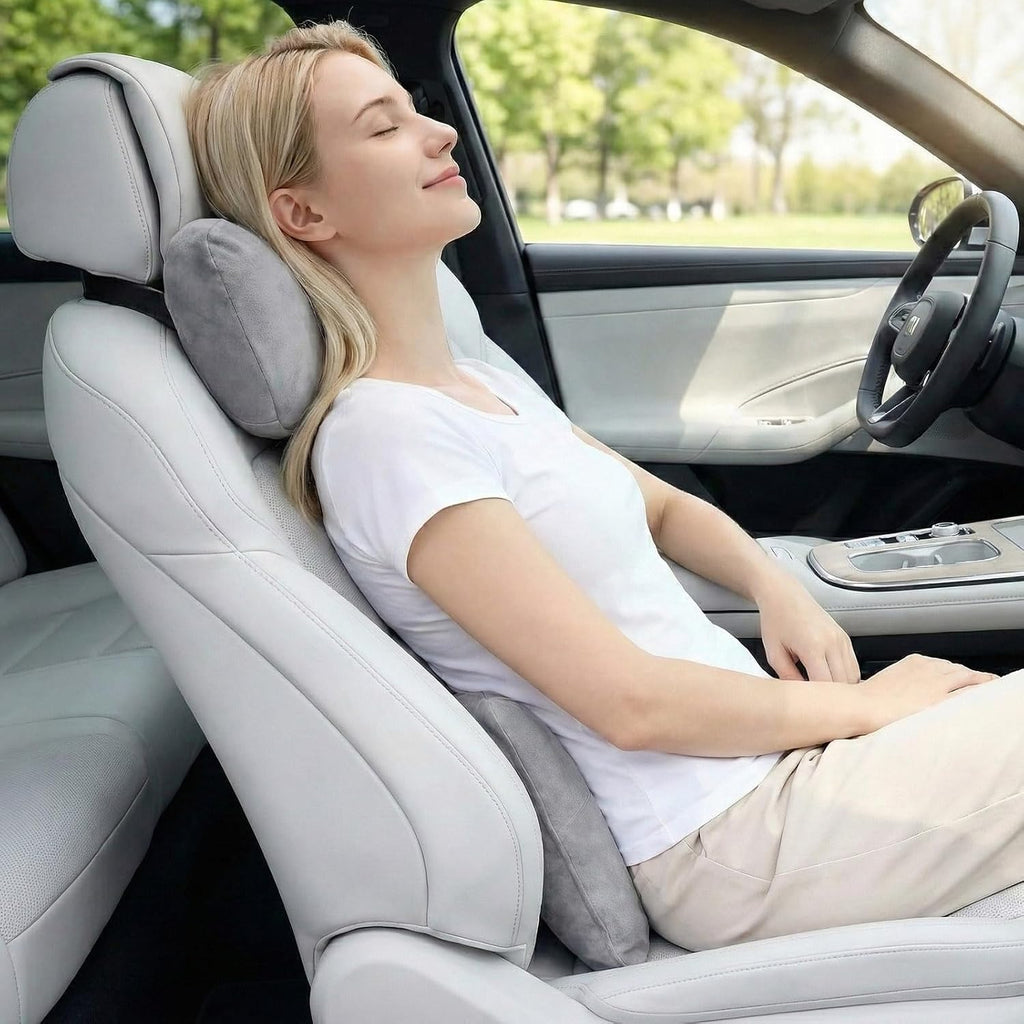 WELBRIT 2PCS Car Pillow for Car Neck Pillow for Driving Seat Neck Support Soft Cushion Back Support Head-Rests for Vehicle Sleeping…